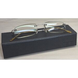 Vintage Flexton Select 130078 140 Reader Glasses Silver & Tan